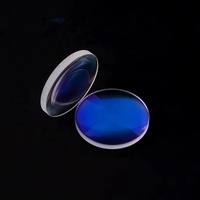 Verre optique en silice fondue JGS1 de diamètre personnalisé 1064nm 755nm 532nm, sphérique convexe pour lentille, qualité de surface 60/40 40/20