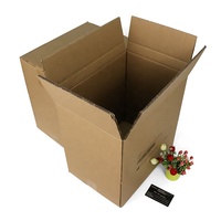 Einweg Recycle Flache Kraft Papier Verpackung Versand Well Karton Box