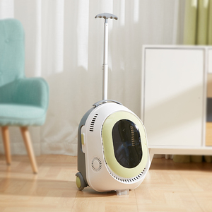 Sac à dos pour chat avec climatiseur à brouillard froid <span class=keywords><strong>2022</strong></span>, sac <span class=keywords><strong>de</strong></span> transport <span class=keywords><strong>portable</strong></span> pour chat et chien, sac <span class=keywords><strong>de</strong></span> voyage, étui respirant pour animaux <span class=keywords><strong>de</strong></span> compagnie, sac à dos avec poignée télescopique - Product Image 5