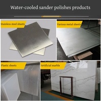 Machine à polir à double affûtage WEIKA, moteur 23 kW, pour polissage de surfaces en acier inoxydable et plaques d'aluminium, largeur de traitement 1000 mm