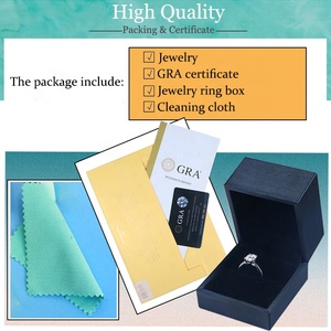 Nhẫn Trilogy Moissanite 2.2CT, vàng 14K 18K, chứng nhận GRA, kiểu tròn, dành cho đính hôn và cưới - Product Image 6