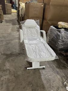 Camilla de Belleza Reclinable de 3 Secciones Ajustables en Cuero PU con Taburete con Ruedas, Mesa Multifuncional para Tatuajes, Pestañas y Masajes Faciales - Product Image 3