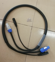 Câble d'extension d'alimentation ST Combi câble d'alimentation d'étape DMX avec connecteurs Powercon et Xlr isolation en caoutchouc conducteur en cuivre américain
