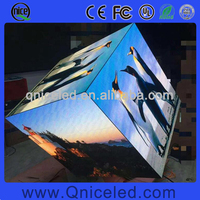Fabbrica di formato Personalizzato 500x500mm 576x576mm 640x640mm 768x768mm LED cubo Schermo P2 P2.5 P3 P4 P3.91 LED Video Cubo Display Dello Schermo
