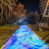 Projection de sol interactive à l'extérieur Visuels engageants et amusant Chaque événement