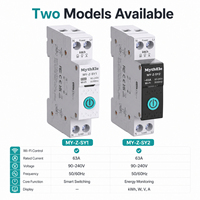 Interruptor de Circuito Inteligente WiFi MythEle Tuya para Riel DIN de 63A, Monitoreo de Energía, Control Remoto por Aplicación, Protección Contra Sobrecarga y Sobretensión