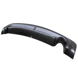 Carbon Fiber M Style Rear Diffuser Bumper Lip Fins Spoiler <b>Splitter</b> for Honda Civic 8th FD2 4D Type R 2006-2011 - Product Image 4