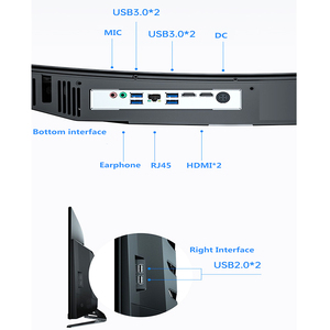 โรงงาน OEM ODM คอมพิวเตอร์ออลอินวันทรงบางสำหรับเล่นเกม จอโค้ง <span class=keywords><strong>AIO</strong></span> <span class=keywords><strong>PC</strong></span> ซีพียู Core I3/I5/I7 แรม DDR4 SSD 512GB คอมพิวเตอร์ออลอินวัน - Product Image 2
