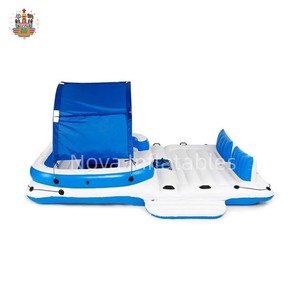 Grande plate-forme gonflable de flottement de rivière de piscine de lac de 6 personnes - Product Image 2