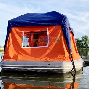 Tente flottante gonflable en PVC étanche pour camping en plein air, amphibie, avec pompe à air, en vente en gros - Product Image 4