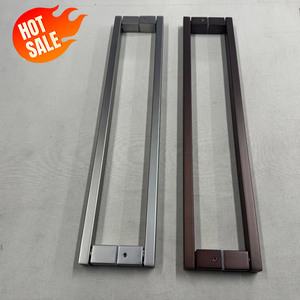 Poignée de porte en cuivre pur pour vitrine de centre commercial, café, hôtel de luxe moderne, salle de bain, douche – Grand tirette moderne - Product Image 4