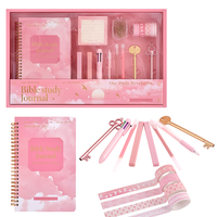 Kit Completo de Diario de Estudio Bíblico Imoda, Cuaderno Espiral A5 de 96 Hojas, Bolígrafos Neutros, Marcadores, Notas Adhesivas, Temática Religiosa
