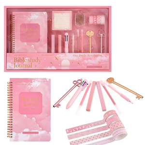 Kit Complet d'Étude Biblique Imoda : Carnet Spirale A5 (96 Feuilles), Stylos Neutres, Marque-pages, Notes Adhésives – Thème Faisonnage Spirituel - Product Image 1