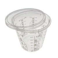 Pexmientas Car Care Pot à mesurer en plastique PP Tasse à mesurer pour mélanger la peinture Tasse à mesurer pour mélanger la peinture