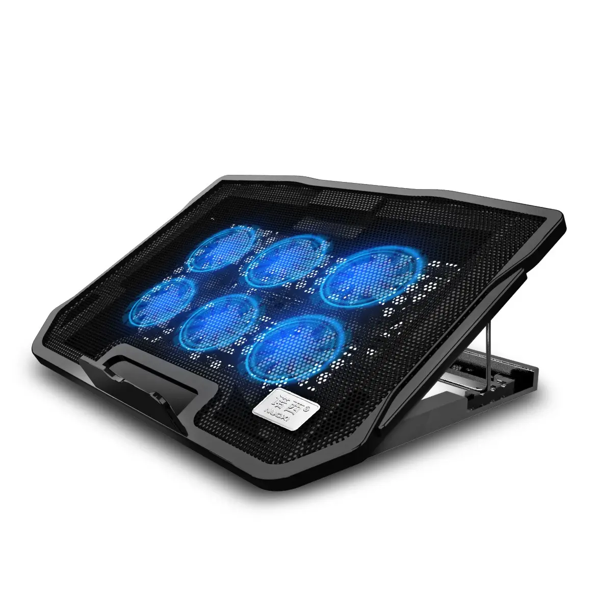 17 Inch Adjustable Notebook Cooler Stand Dual Usb Gaming 6 Cooling Fans Laptop Cooling Pads