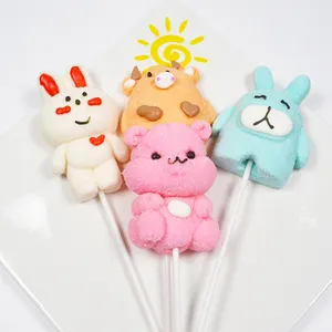 Haccp, fabricação de animais marinhos em forma de sanduíche marshmallow papai noel mallow pop redondo rosa doces