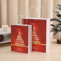 Großhandel Festliche Bedruckte Papiertüte mit Griff Individuelles Logo Festliche Karton-Tragetasche für Einzelhandel Weihnachtsgeschenk