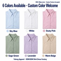 OEM ODM Faible MOQ et Réponse Rapide Robe Chemise Rayée pour Femme 1 Pièce MOQ Échantillonnage en 7 Jours Certifié BCI OCS