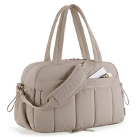 Sac de toilette portable transfrontalier léger à large ouverture maquillage moelleux voyage compartiment essentiel stockage sac de sport