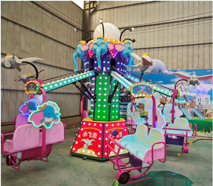 Attrazione per Parco a Tema per Bambini: Giostra Girevole <span class=keywords><strong>Elefante</strong></span> <span class=keywords><strong>Volante</strong></span> 380V, Container da 20 Piedi - Product Image 1