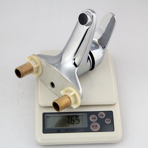 Grifo monomando para lavabo, con válvula de cerámica de cobre, montaje en encimera, 2 orificios, para lavamanos - Product Image 2