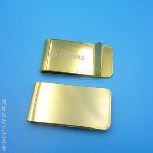Custom Metal <b>Money</b> <b>Clip</b> Gold Plated Stainless Steel Business Gift For Men Geometric Design - Product Image 3