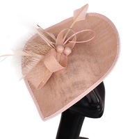 Topi Fascinator Pesta Teh Kentucky-Derby untuk Wanita 2026-Bulu Angsa Lembut dengan Jepitan, Topi untuk Pernikahan, Koktail, dan Gereja