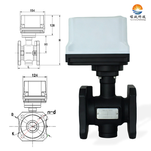 Válvula de bola con brida tipo V para HVAC, con comunicación inteligente M-Bus Modbus 4G, parámetro automático, estándar OEM y monitoreo remoto. - Product Image 5