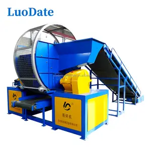 High Output Automatic Waste Tyre Recycling Production Line To Make Rubber Powder Tire Shredder Machine