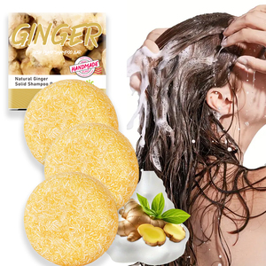 Ginger Solid <b>Shampoo</b> Bar Oil Control Scalp Care Dense Foam Fresh Fragrance Silicone-Free Eco Portable Hair Soap for <b>Men</b> Women - Product Image 6