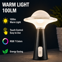 Veilleuse LED rechargeable à intensité variable avec lumière blanc chaud CRI 80, batterie incluse pour chambre à coucher