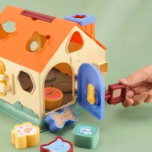 ITTL éducatif Montessori occupé maison jouet en plastique occupé conseil maison pour enfants <span class=keywords><strong>centre</strong></span> d'apprentissage précoce torsion et tour activité maison - Product Image 5
