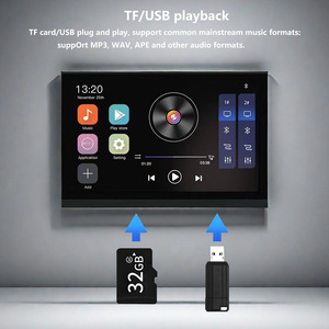Amplificador de hogar de pantalla completa Android inteligente de 7 pulgadas receptores de reproductor de host de voz integrados para amplificador de hogar inteligente USB <span class=keywords><strong>Bluetooth</strong></span> - Product Image 4
