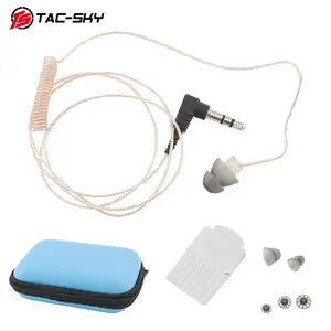 दूरस्थ स्पीकर माइक्रोफोन के लिए TAC-SKY सामरिक संचार 3.5 मिमी प्लग मिनी निगरानी पुलिस इयरपीस - Product Image 1