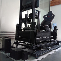 Plateforme de mouvement Tela OEM/ODM pour simulateur de course automobile 4DOF +TL+Surge avec kits d'actionneurs servo-moteurs en aluminium 750W 220VAC, capacité 300kg