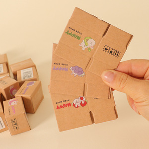 New Trendy Miniature Creative Mini Express Blind Box Food Play Bottle Paper Figurine Cartoon Characters Toy Surprise