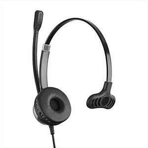 <span class=keywords><strong>Casque</strong></span> filaire monaural à oreille unique 3.5mm PC <span class=keywords><strong>Jack</strong></span> <span class=keywords><strong>Casque</strong></span> antibruit avec microphone pour centre d'appels - Product Image 4