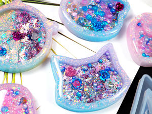 حار بيع DIY راتينج السليكون قوالب سحر قلادة صنع المجوهرات الإكسسوارات المفاتيح اليدوية الراتنج قوالب راتينج السليكون قوالب - Product Image 5