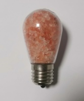 Lampe à sel LED G45 en cristal, lampe à sel LED de l'Himalaya, lampe à sel de lave volcanique