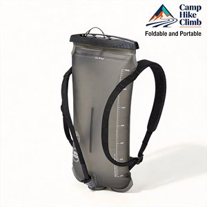 OLDLEY 야외용 PEVA 방수 단열 2L <span class=keywords><strong>BPA</strong></span> 프리 와이드 입구 누수 방지 투명 스포츠 물병 (하이킹 캠핑용) (1) - Product Image 4