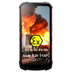 모조리 홀더 핸드폰 레드-정복 S16 Atex 방수 IP68 IP69K 자석 케이블 충전기 6000mAh 안드로이드 9 폭발 방지 산업 어려운 셀룰라 전화