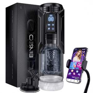 Copa de Masturbación Masculina Automática con Succión, Empuje y Rotación, Sincronización con IA, Impermeable, Sensual, con Soporte para Teléfono Móvil - Product Image 1