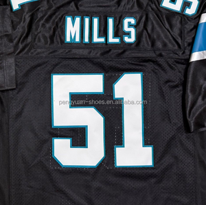 Pronto per la spedizione Julius peperoni neri di ritorno al passato della migliore qualità cucita maglia da Football americano - Product Image 2