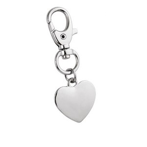 Portachiavi in Lega a Forma di Cuore con Moschettone, Portamonete Vintage in Metallo, Elegante Portachiavi in Lega di Zinco per Chiavi, Senza Confezione - Product Image 1