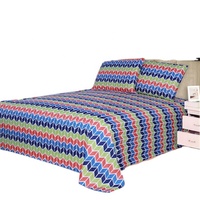 Vente en gros de draps de lit en polyester brodés en satin de luxe de haute qualité, lot de draps de lit pour hôtel, textile pour la maison
