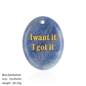Piedra de Ágata Ovalada de Cristal Natural para Colgante DIY, Amuleto, Piedra de Poder, Gema Curativa Grabada Personalizada, Venta al por Mayor - Product Image 6