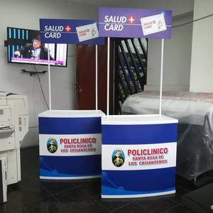 Taşınabilir katlanabilir Stand Kiosk iyi satış fuar ekranı Banner standı promosyon ve iş hediyeler sayaç masa - Product Image 3