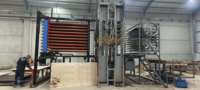 Mesin Hot Press Presisi Tinggi untuk Kayu Lapis Melamin dengan Motor & Bantalan Daya 26KW untuk Produksi Panel Berbasis Kayu