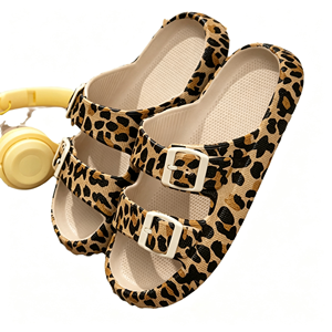 Sandalias de Plataforma EVA Estampadas con Doble Hebilla Ajustable, Suela Gruesa, Unisex, Moda, Playa, Exteriores - Product Image 2