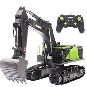 YT <span class=keywords><strong>HUINA</strong></span> <span class=keywords><strong>1593</strong></span> Excavatrice <span class=keywords><strong>RC</strong></span> en métal 1/14 Camion à benne basculante Chenille Tracteur Chargeur en alliage Voiture radiocommandée 2.4G Voitures <span class=keywords><strong>RC</strong></span> pour enfants - Product Image 1